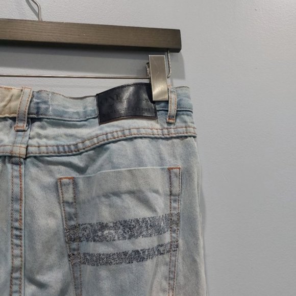 One Teaspoon Awesome Baggies Distressed Boyfriend Jeans Acid Wash - Picture 7 of 9